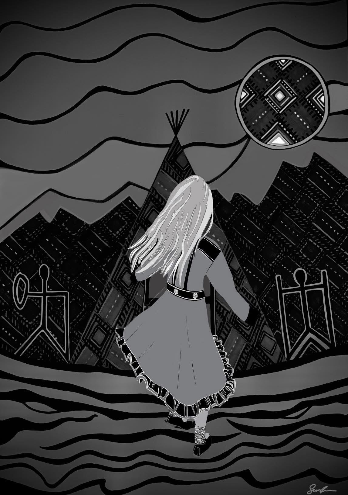 ⭐️ «Áibbašeapmi» 50*70 cm - innrammet