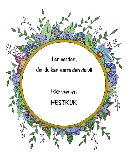 Plakat - Ikke vær en hestkuk