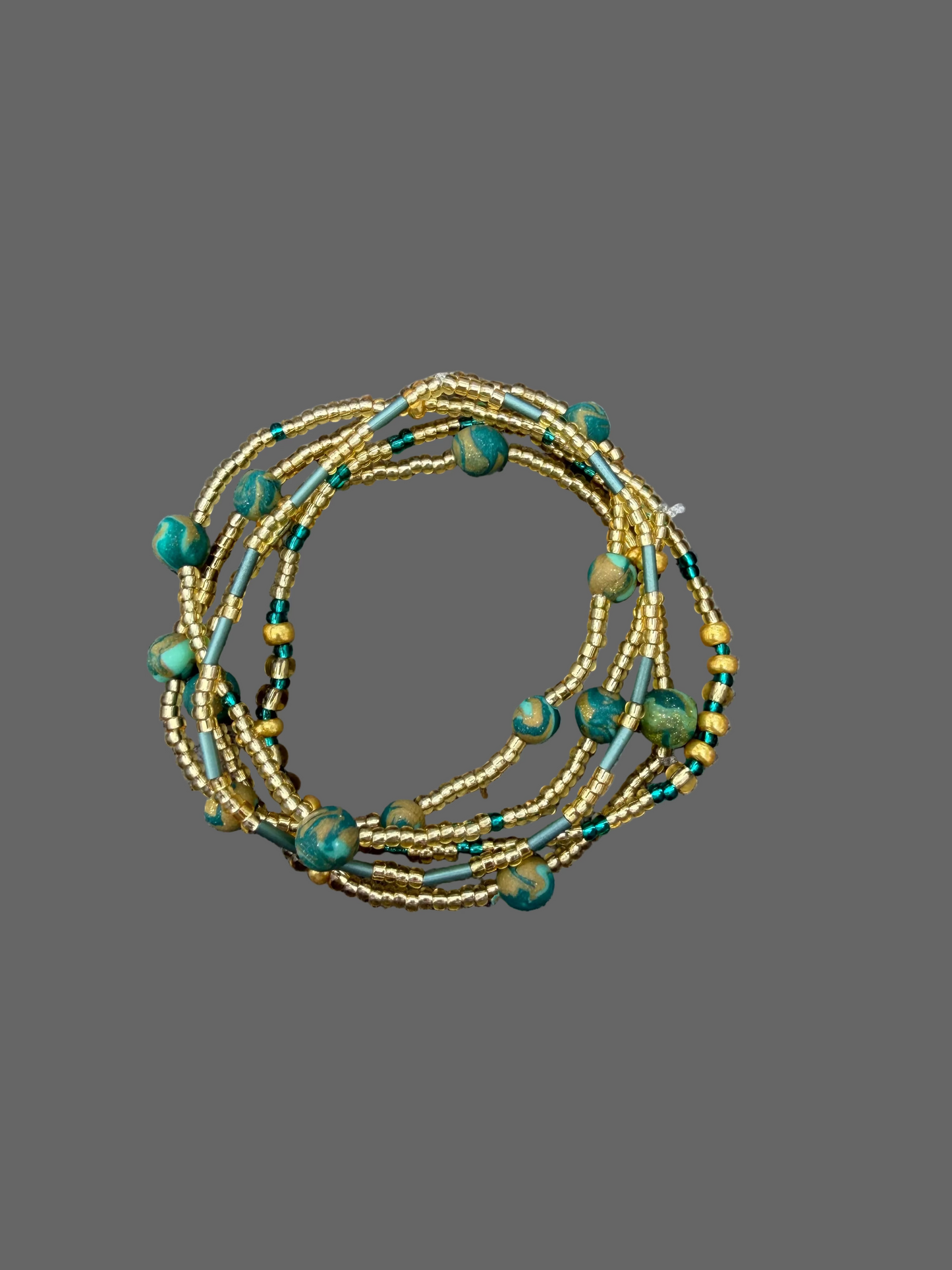 Sett med 5 elastiske armbånd